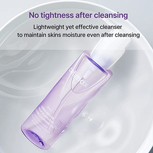 celimax Derma Nature Fresh Blackhead Jojoba Cleansing Oil | Light & Non-Greasy Daily Makeup Remover, Facial Cleanser, Clogged Pore & Blackheads Removal, 150ml