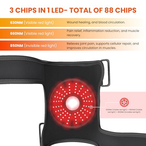 3-in-1 Red Light Therapy & Vibration Massage Knee Brace – Wireless Heated Massager for Relaxation & Comfort – 2025 Edition