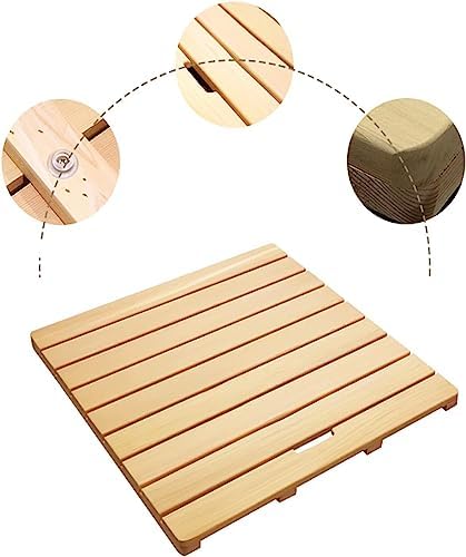Bath Shower Mat,Non-Slip Bamboo Bathroom Mat,for Indoor or Outdoor Use,Natural Wooden Shower Mat,Bamboo Bath Mat for Shower,Spa and Sauna (Size : 45x140cm/18x55in)
