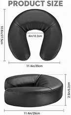 Noverlife Massage Face Cradle Cushion, Professional Massage Table Universal Face Head Neck Rest Pad, Soft Memory Foam Crescent Massage Chair Pillow for Massage Spa Therapy Beauty Treatment Sleep