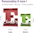 Personalized Name Letter Piggy Bank, 26 Letters Wooden Kids Piggy Bank for Birthday, Custom Large Small Wood Money Box Gift for Boys Girls Christmas