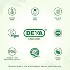 DEVA Vegan Multivitamin & Mineral Supplement with Iron 2-Pack, Spirulina, Chlorella, Ashwagandha, Broccoli & More, 90 Coated Tablets Each