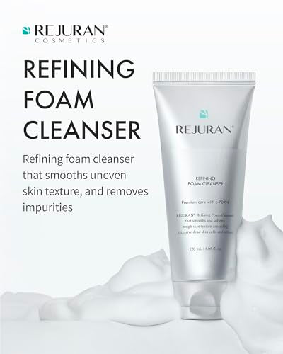 REJURAN® Refining Foam Cleanser, c-PDRN® – Hydrating & Gentle for Smoother, Clearer Skin, Minimizes Pores & Balances with Hyaluronic Acid & Tanin Complex, Korean Skin Care (4.05 fl oz)