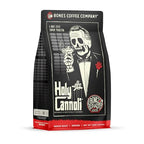 Bones Coffee Company Holy Cannoli Flavored Coffee Beans, Medium Roast Ground Coffee Low Acid, Cannoli Flavor (12 oz)
