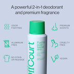 OffCourt - Natural Deodorant Body Spray for Men and Women - Aluminum Free - Whole Body Deodorant for Women and Men - Fresh Citrus and Driftwood Scent, 3.4 Ounce (Pack of 2)