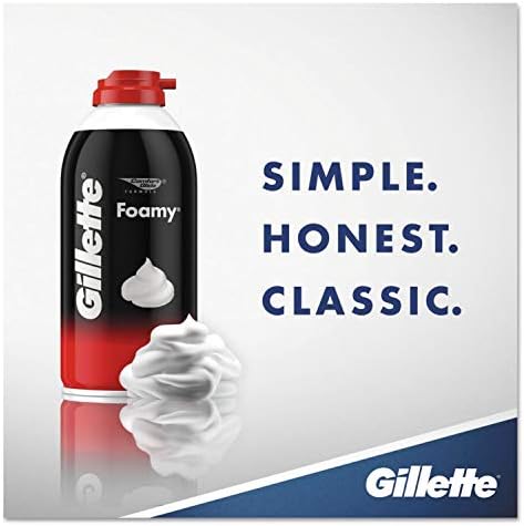 Gillette 14501 Foamy Shave Cream, Original Scent, 2 oz Aerosol, 48/Carton