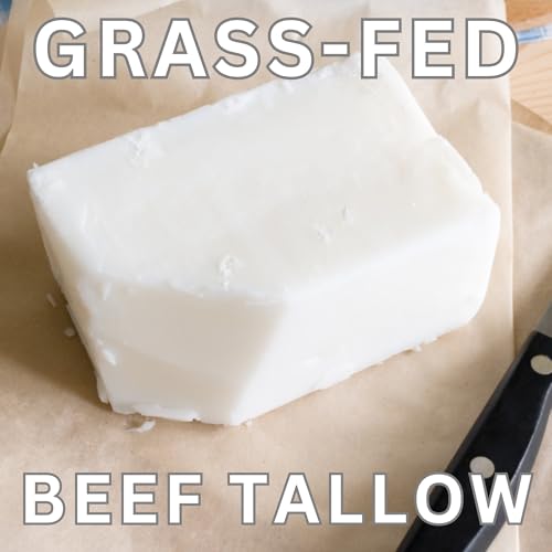 Grass-Fed Beef Tallow Eye Cream Infused with Coffee Beans - Rosehip Oil, Vitamin E - All Natural & Organic - Chemical Free - Non Toxic - Whipped - 1 oz Amber Glass Jar