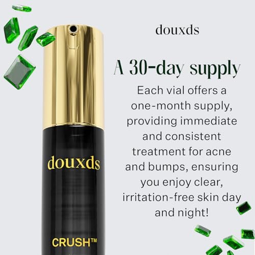 douxds CRUSH™ Instant Face Bump Serum, Acne Treatment for Clear Skin and Fast Healing, Natural Razor Bump Treatment, Acne Treatment, Ingrown Hair, Men’s Skincare, 50 ml