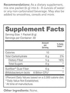 Tomorrow's Nutrition Sunfiber GI, Prebiotic Fiber & Probiotic Blend, 5g Prebiotic Fiber & 8 Billion Probiotics Per Serving, Low FODMAP, 30 Packets, Unflavored
