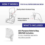 Polaris Genuine Parts 9-100-1014 All Purpose Bag Replacement for Pressure-Side Pool Cleaners 380, 380 Black Max, 360, 360 Black Max