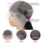 13x6 Body Wave Lace Front Wigs Human Hair Pre Plucked HD Transparent Lace Frontal Wigs Human Hair 180% Density Glueless Wigs Human Hair with Baby Hair for Women 26 Inch