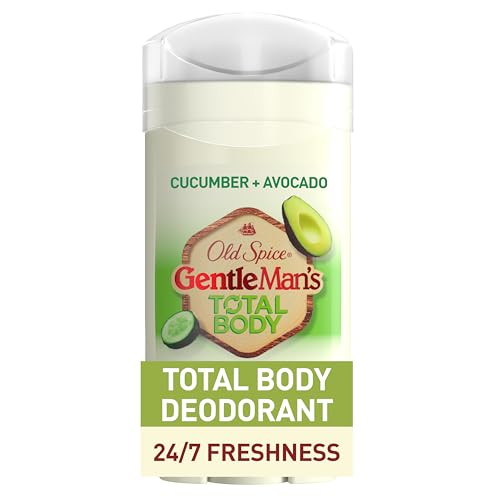 Old Spice Whole Body Deodorant for Men, Total Body Deodorant, Cucumber + Avocado, Aluminum Free Deodorant Stick for 24/7 Freshness // Dermatologist Tested Whole Body Deodorant, 3.0 oz