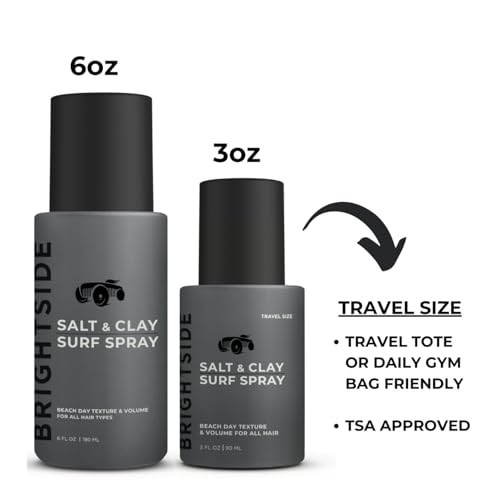 Salt & Clay Surf Spray - Hair Texturizing & Volumizing Spray - Salt & Clay, Silica, Witch Hazel, & Green Tea Blend - Beach Style Hair - For All Hair Types - Natural Ingredients (6oz)