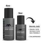 Salt & Clay Surf Spray - Hair Texturizing & Volumizing Spray - Salt & Clay, Silica, Witch Hazel, & Green Tea Blend - Beach Style Hair - For All Hair Types - Natural Ingredients (6oz)