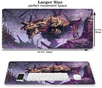 MTG Playmat, Game Play Mat for MTG TCG 24 x 14 inches Trading Card Inked Game Playmats with Storage Bag Smooth Rubber Surface Battle Game