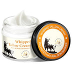 Beef Tallow for Skin, Beef Tallow, Organic Grass Fed Beef Tallow - Tallow and Honey Balm- Deeply Moisturizing, All-Natural Handmade Lotion Whipped Beef Tallow Face Moisturizer