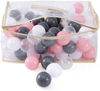 MoonxHome Ball Pit Balls for Toddlers, BPA Free Crush Proof Plastic Toy Balls for Ball Pit, Children's Pool Water Toys, Macaron Ocean Balls for Play Tent 2.15 Inch Pack of 100…