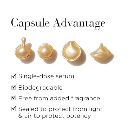 Elizabeth Arden Daily Ceramide Serum Capsules, Advanced Anti-Aging Skincare for Minimizing Wrinkles, Fragrance-Free, Enhances Skin Hydration and Radiance