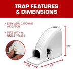 Tomcat Kill & Contain Mouse Trap, Never See a Dead Rodent Again, 2 Traps