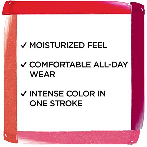 L'Oreal Paris Brilliant Signature Shiny Lip Stain Lipstick, Be Cheerful 0.21 Fl Oz.