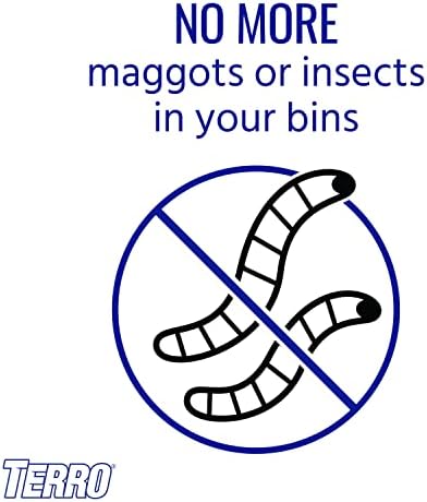 Terro T800 Garbage Guard Trash Can Insect Killer - Kills Flies, Roach, Maggots, Beetles, and Insects in Outdoor Garbage Can