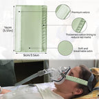 6 Packs Satin CPAP Strap Covers Soft, CPAP Mask Cushions, Breathable CPAP Strap Cushions, CPAP Hair Protector for Women and Man, Universal Silk CPAP Strap Covers for Reducing Red Marks (Light Green)
