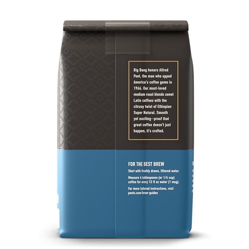 Peet's Coffee Ground Coffee Medium Roast, Big Bang, 18 Ounces