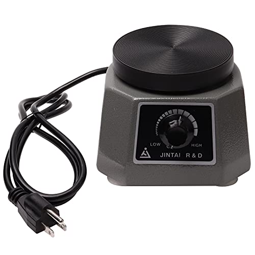 Dental Lab Vibrator 4" Round Lab Equipment Shaker Oscillator Heavy Duty Platform Roundness Vibrator Plaster 110V 100W