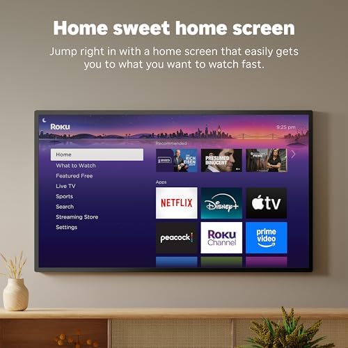 Roku Streaming Stick 4K - HDR & Dolby Vision Roku Streaming Device for TV with Voice Remote & Long-Range Wi-Fi - Free & Live TV