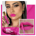 Oulac Matte Liquid Lipstick 2 PCS Set, Long Lasting Lipstick Waterproof Lip Stain, No Transfer, Creamy High Pigmented Formula with Rose Oil, Vegan [M06+M14]