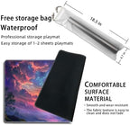 MTG Playmat Magic Card Playmat Game Mat,TCG & CCG Card Games Mat with Free Storage Bags Size 24 x 14 Inches (No with Zones,Cloud3)