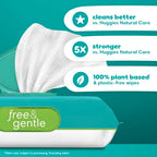 Pampers Baby Wipes, Free & Gentle, Hypoallergenic and Unscented Wipe, 100% Plant Based, Plastic-Free for Babies, 624 Total (8 Flip-Top Packs)