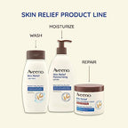 Aveeno Skin Relief Fragrance-Free Body Wash with Triple Oat Formula, Gentle Daily Cleanser for Sensitive Skin Leaves Dry Skin Feeling Moisturized, Sulfate-Free, 18 fl. oz, 2 Pack