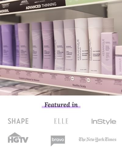 Keranique Shampoo and Conditioner - Volumizing Shampoo and Conditioner Set for Fine, Thinning Hair and Fuller Hair Growth - Keratin Enriched, Volume Thickening, Sulfate-Free, Color-Safe, Anti-Aging
