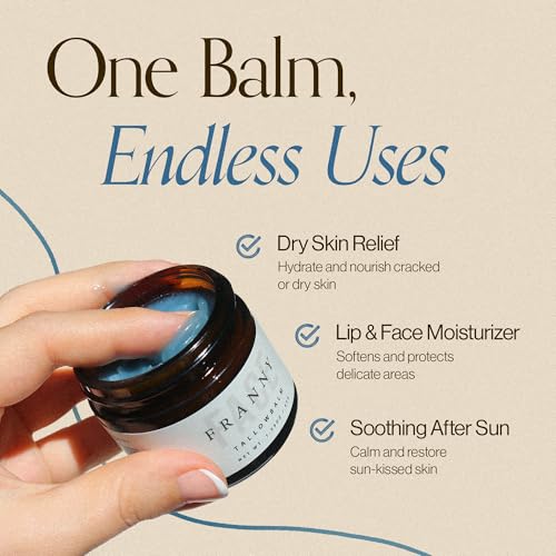 Beef Tallow For Face & Body | Grass Fed & Finished Beef Tallow Balm Infused with Essential Oils (Blue Tansy, Lavender, Jojoba) | Face Moisturizer to Revitalize and Nourish Skin - 2Oz