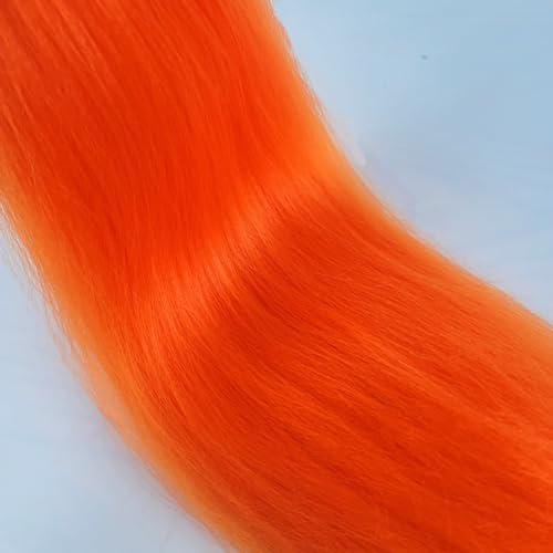 Braiding Hair Pre stretched Neon Orange Boho Braids Prestretched Braiding Hair for Bohemian Hair Ez Braid Micro Braiding Hair Synthetic Curly Deep Wave Braids