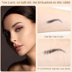 20 Sheets 180 Pairs Eyebrow Tattoo Sticker Waterproof 4D Hair-Like Natural Fake Tattoo Eyebrows Transfers Stickers Peel Off Brows Grooming Shaping Makeup Sticker for Women Girls,Black