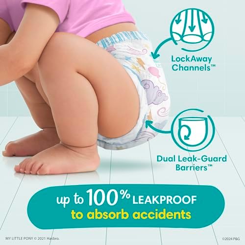 Pampers Training Pants - Easy Ups Girls & Boys - Size 2T-3T, 140 Count, My Little Pony Potty Underwear (Packaging May Vary)