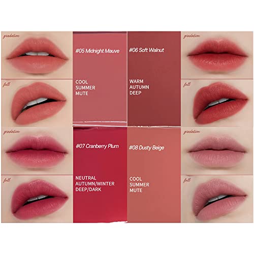 ETUDE Fixing Tint #10 Smoky Cherry (4g) | Long Lasting High Pigmented Liquid Lipstick | Waterproof Lightweight Matte Finish Lip Stain | Full Coverage | Korean Makeup, Kbeauty