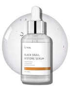 IUNIK Black Snail Serum 70% w/Centella Asiatica Essence | Hydration Dark Spots Fine Lines | Oily Sensitive Acne-Prone Skin Korean Skincare No Pore Clogging