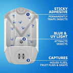 Zevo Flying Insect Bug Spray: Aerosol Spray Kills Fruit Flies, Gnats, Mosquitoes and Moths + Zevo Flying Insect Trap for Indoors (1 Bottle + 1 Plug-in Base + 1 Cartridge)