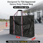 Rollator Travel Bag - Waterproof Wheelchair Bag for Folding Walker, Compact Wheelchair Transport Chair Portable Carry Case Cover for Car & Airplane TSA Traveling (44" Lx12 Wx30 H)