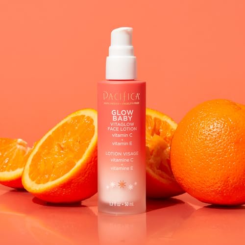 Pacifica Face Moisturizer - Vitamin C Face Lotion Glow Baby VitaGlow Face Moisturizer Glow Recipe, Vitamin E, Antioxidants, Dermatologist Tested 1.7 oz