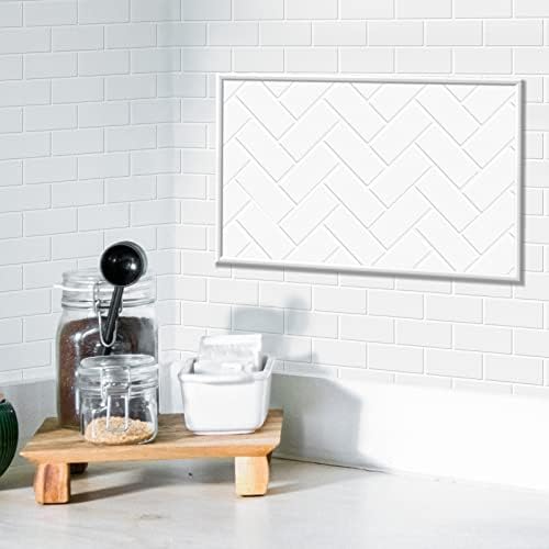 Art3dwallpanels 25 Ft Flexible Peel and Stick Trim Molding Decorative for Backsplash Tile Edge Border, Self-Adhesive Wall Trim Strips（White）