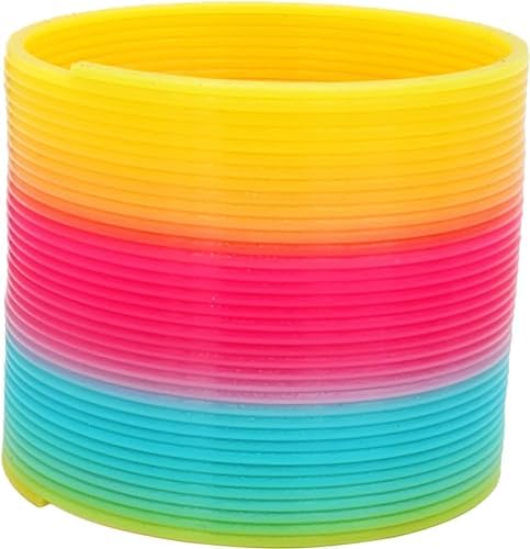 The Dreidel Company Plastic Multicolor Coil Spring, Goody Bag Fillers, Party Favor for Kids, 3" Inches (80mm) (120-Pack)