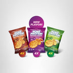Pure Protein Popped Crisps - Variety Pack: Hickory Barbecue, Sour Cream & Onion, Sweet Chili - 12g Plant Based Protein, Gluten Free, Non GMO, Vegan, Air Popped & Puffed Crisps – Healthy Protein Snacks – 12 Pack