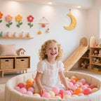 GOGOSO Ball Pit Balls for Toddler, Baby Plastic Playballs Kids Soft Pastel Pelotas Non-Toxic BPA-Free 3pink+Orange+Yellow, 1000 Balls