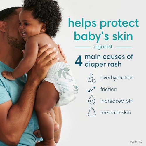 Pampers Pure Protection Disposable Baby Diapers Size 4, 2 Month Supply (2 x 150 Count) with Aqua Pure Sensitive Baby Wipes, 12X Pop-Top Packs (672 Count)