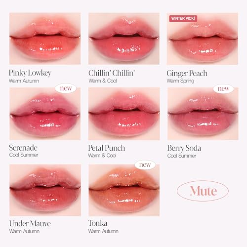 Espoir Couture Lip Tint Glaze #10 Under Mauve 0.14oz | Volumizing Lip Stain with Syrupy Shine | Long-Lasting & Vibrant Color for Radiant Lip Look | Moisturizing & Glossy Lip Tint | Korean Lip Makeup