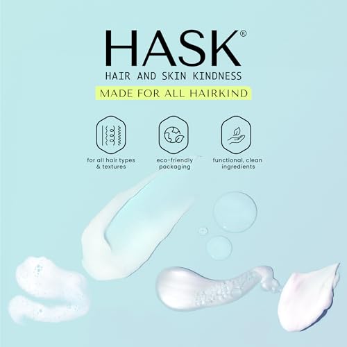 HASK CURL CARE Shampoo + Conditioner Set Coconut and Argan Oil, for Curly Hair Types, Vegan, Color Safe, Gluten-Free, Sulfate-Free, Paraben-Free, Cruelty-Free - 1 Shampoo and 1 Conditioner